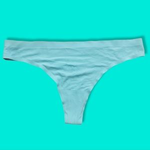 Sky Blue Invisible Seam Thong